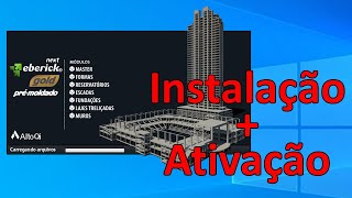 Tutorial 2024  Pacote Eberick V8 AltoQi  AtivadorFacil [upl. by Nymassej]