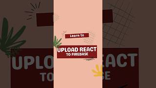 Learn to Use CMD to Upload React JS Website on Firebase Hosting [upl. by Gonsalve992]