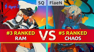 GGST ▰ SQ 3 Ranked Ramlethal vs FlaeN 5 Ranked Happy Chaos High Level Gameplay [upl. by Cowan]