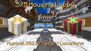 2021 ALL PRESENT LOCATIONS IN HOUSING LOBBY 55 Hypixel Housing Lobby Quest [upl. by Garibull]