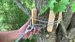 Turnbuckle Installation on a Zipline and BackUp Cable [upl. by Jaime]