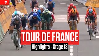 Tour de France 2024 Stage 13 Highlights [upl. by Adelpho]