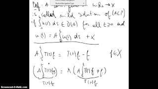 14 Semigroups of linear operators  Mild solutions [upl. by Masao]