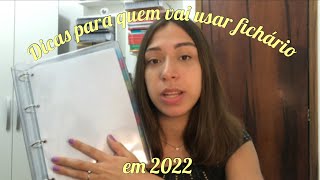 ✨ DICAS PARA QUEM VAI USAR FICHÁRIO EM 2022 fichário da DAC ✨📚 [upl. by Revert]