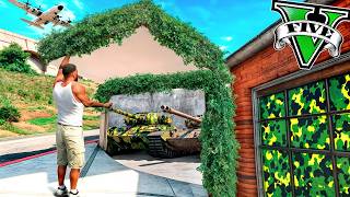 LA CASA de FRANKLIN es UN GARAJE MILITAR en GTA 5 [upl. by Akoek145]