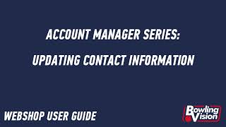 Webshop Guide  Account Manager Series  Managing your data [upl. by Shishko]