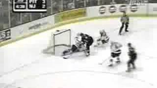 200001 Brodeur Save on Mario Lemieux [upl. by Eyot]