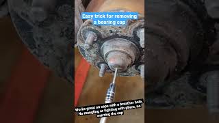 Easy wheel bearing cap removal [upl. by Ainez]