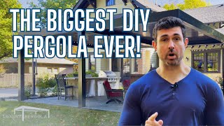 This is the Biggest DIY Aluminum Pergola [upl. by Trubow]