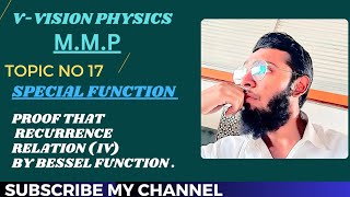 Topic no 17 4th recurrence relation of Bessel function [upl. by Nelg]