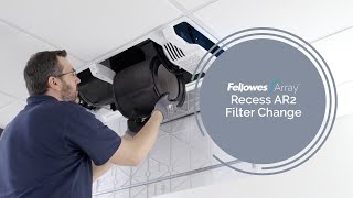 How to Change Your Fellowes Array Recess AR2 Filter [upl. by Elleda]