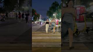 Walking into the arbat street of almaty  arbat street visitalmaty ytshorts arbatstreet [upl. by Eikcim39]