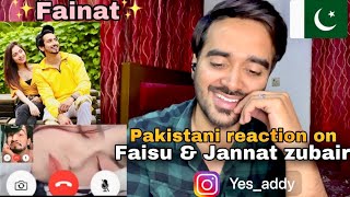 Pakistani reaction on Fainat lovely moments  Dance  Faisu  jannat  Fainat  Yesaddy reaction [upl. by Samul]