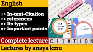 InTextcitation  Types of citation  references complete lecture in English Urdu and Hindi [upl. by Muhcan272]