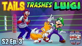 Tails Trashes Luigi  Cartoon Beatbox Battles DT [upl. by Carny]