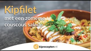 Kipfilet met een zomerse couscous salade [upl. by Sanyu]