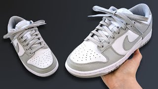 HOW TO LACE NIKE DUNK LOWS STANDARD WAY [upl. by Airec]