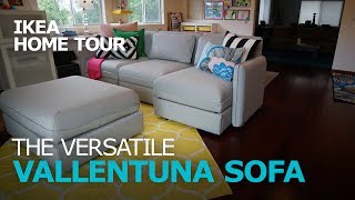 Smart and Durable VALLENTUNA Sectional Sofa  IKEA Home Tour [upl. by Greysun209]