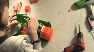 Nerf Hyperfire Modification  Nerf Socom Modifications [upl. by Heddy297]