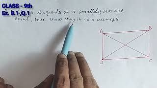 Quadrilateral class 9 maths ncert solutions exercise 81 questions 1 [upl. by Pricilla541]