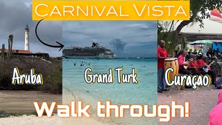 Carnival VistaArubaGrand TurkCuracao [upl. by Bartlett770]