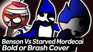 Hired or Fired  Benson vs Starved Mordecai Bold or Brash cover playable  Friday Night Funkin [upl. by Llerrehc]