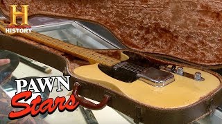 Pawn Stars 1952 Fender Telecaster Guitar  History [upl. by Ahseyi237]