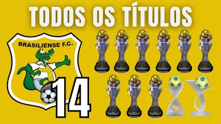 Todos os TÍTULOS da HISTORIA do BRASILIENSE [upl. by Itaws]