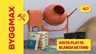 Gjuta platta del 4 blanda betong [upl. by Akli]