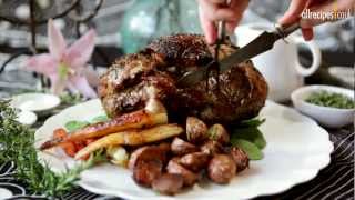 Luscious roast lamb recipe  Allrecipescouk [upl. by Annahpos336]