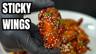 This Is My BEST Chicken Wing Recipe Ever Extra Crispy Sticky Wings [upl. by Emelita]