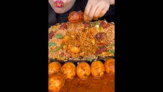 SPICY EGG FRIED CHICKEN 🌶SEZWAN MUTTON GRAVY MIXED BIRYANI WITH CHICKEN LOLLIPOP [upl. by Rugen162]