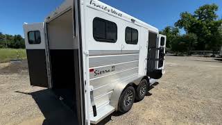 2024 Trails West Sierra Bumper Pull 2 Horse Trailer [upl. by Leeanne]