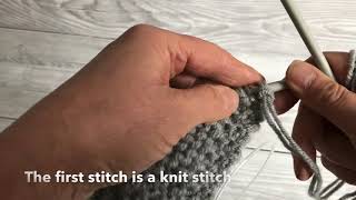 Increase stitch  Knitting [upl. by York]