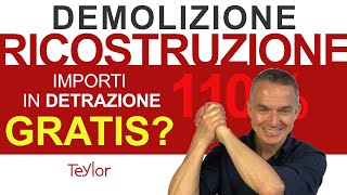 Demolizione e Ricostruzione Bonus casa e Superbonus 110 Teylor la Casa Salubre [upl. by Odlopoel]