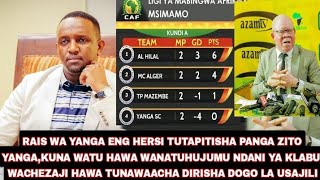 🔴RAIS WA YANGA ENG HERSI ATOA TAMKO ZITOTUTAPITISHA PANGA ZITO USAJILIWATU HAWA WANATUHUJUMU [upl. by Yessydo219]