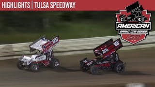 ASCS  American Sprint Car National Series  Tulsa Speedway  June 28 2024  HIGHLIGHTS [upl. by Mechelle]