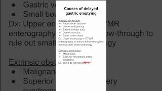 Causes of delayed gastric emptying [upl. by Naeerb851]