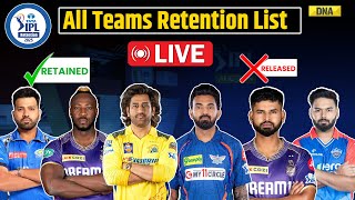 IPL 2025 Retention List Confirmed List Of All Retained Players Ahead Of IPL Mega Auction 2025 [upl. by Arbed201]