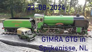 Gauge 1 Live Steam 23082024 G1MRA GTG in Spijkenisse The Netherlands [upl. by Alemrac387]