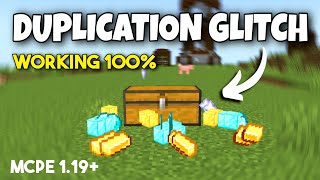 119 EASY Duplication Glitch UNLIMITED ITEMS Minecraft PEBedrockEdu Edition MCPEPS4Xbox [upl. by Ontina752]