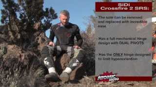 Sidi Crossfire 2 SRS Field Review by AtomicMoto [upl. by Ruhtracam]