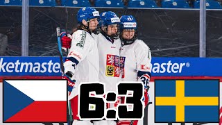 ČESKO VS ŠVÉDSKO ŽENY EURO HOCKEY TOUR 2024 [upl. by Ninette]