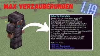 Level 1000 Verzauberungen  Entchants in Minecraft 119 JAVA I Tutorial I OP Rüstung I Maximal [upl. by Yrannav]