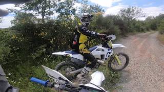 Husqvarna Fe 350 vs Husqvarna Te 150i  Enduro [upl. by Anelis773]