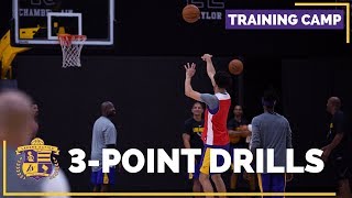 Lakers Training Camp Practice Footage 3Point Shooting Drills [upl. by Benedetta881]