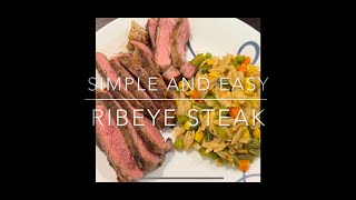 How to cook simple and easy Ribeye 🥩 [upl. by Barbi]