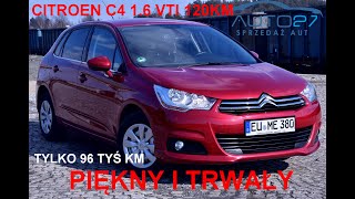 AUTO27  SPRZEDANY  TEST  CITROEN C4 LIFT 2011r 16 vti 120km Tylko 96 tyś km Piękny [upl. by Ahseekat]