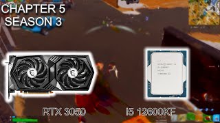 RTX 3050 8GB  I5 12600KF  Benchmark In Fortnite Performance Mode [upl. by Gaillard]