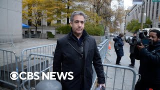 Trumps former lawyer Michael Cohen scheduled to testify before New York grand jury [upl. by Alleda]